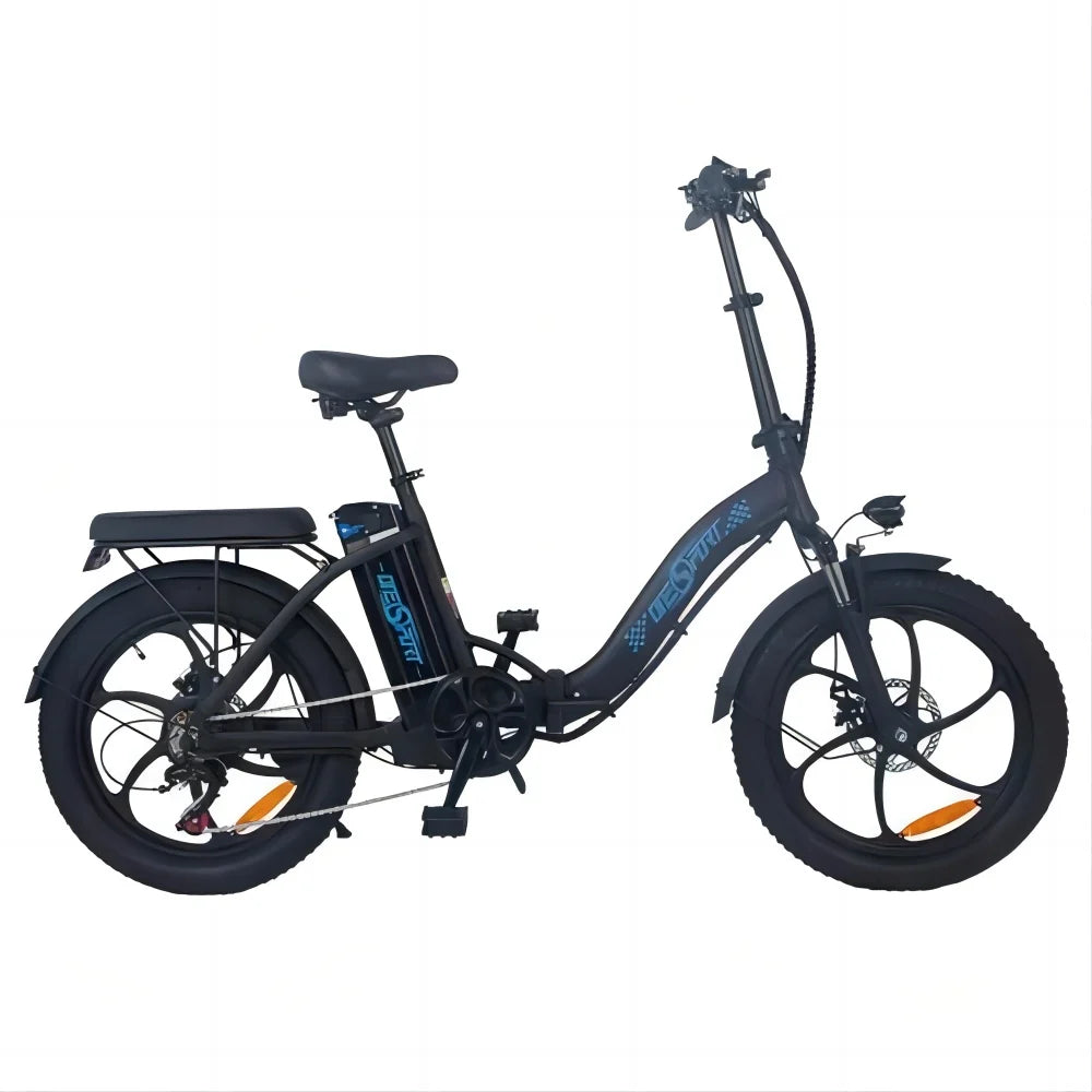 ONESPORT BK6 E-Bike - 350W Motor, 480WH Akku, 45KM Reichweite | Schwarz