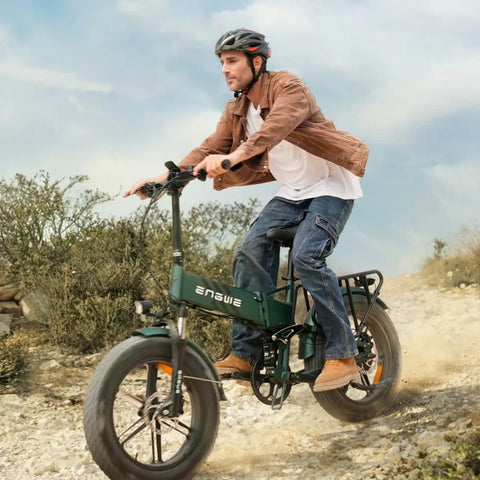 ENGWE ENGINE PRO 2.0 E-Bike - Motor 750W Akku 48V16AH Vollfederung Shimano 8-Gang - Grün