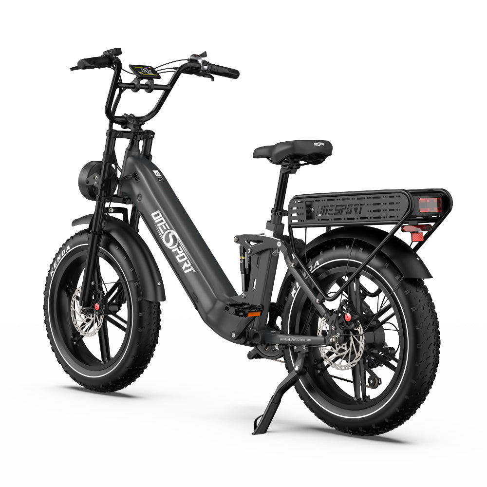 E-Bike ONESPORT OT08 PRO - Motor 500W Battery 48V18AH*2 20 Inch Wheels Disc Brake - Grey