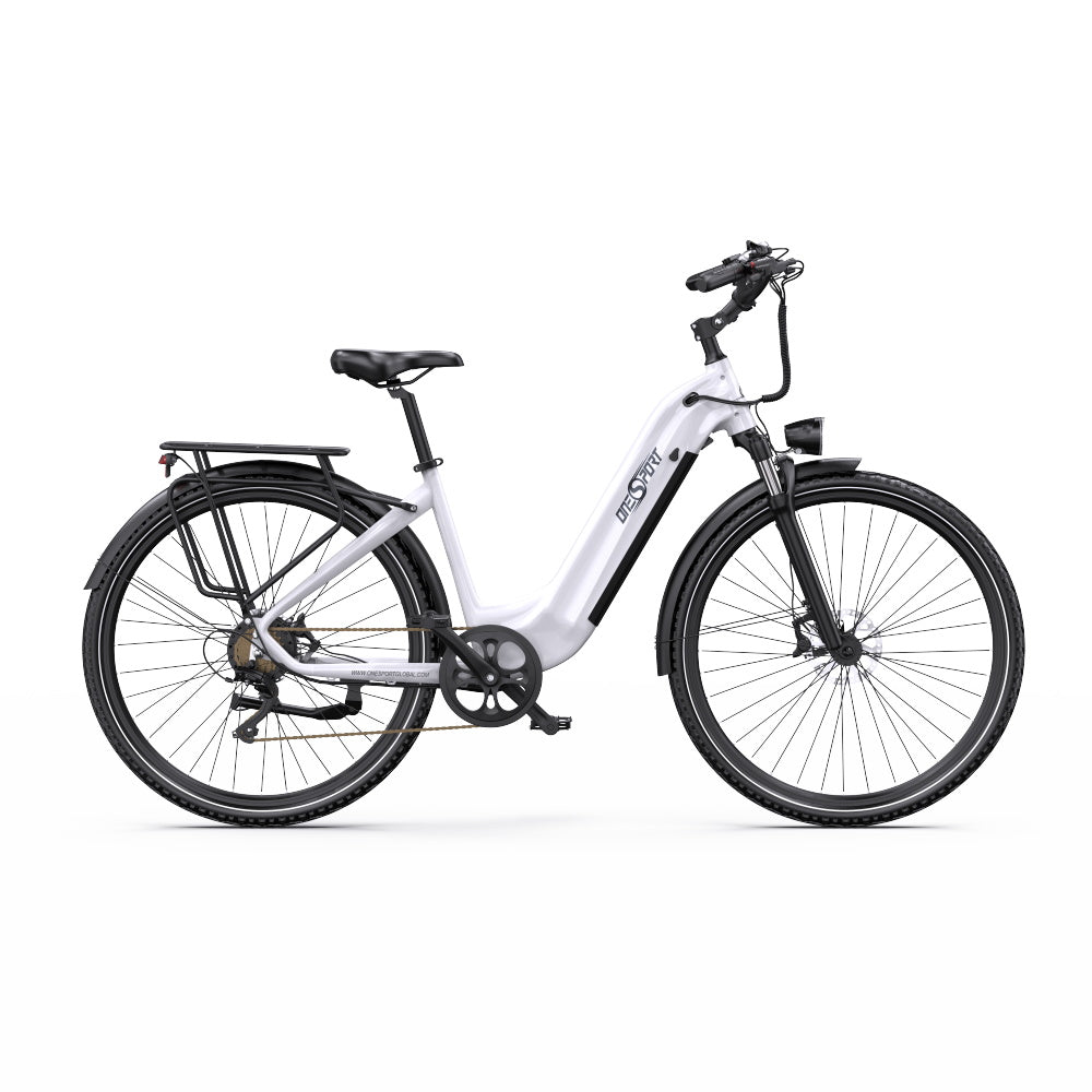 E-Bike ONESPORT OT05 PRO - Motor 250W Akku 36V22.5AH 28 Zoll Räder Scheibenbremse - Weiß