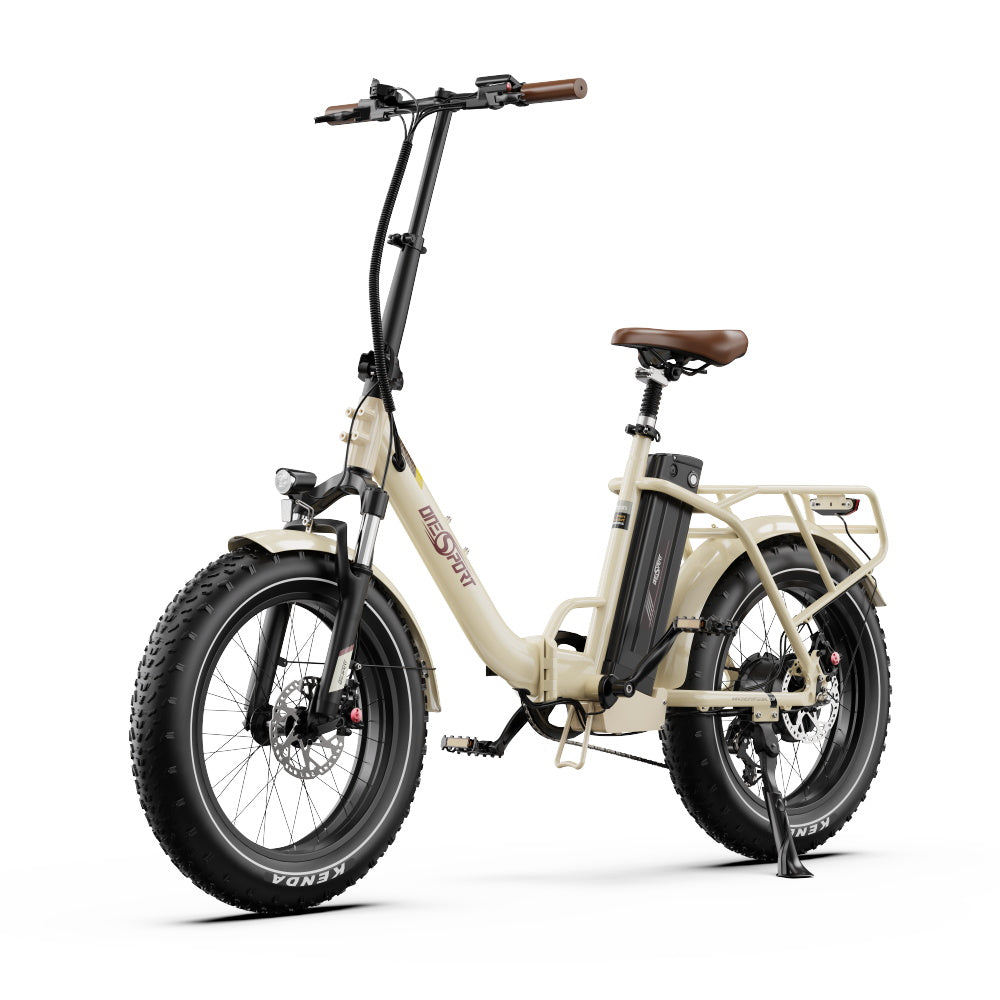 E-Bike ONESPORT OT16 MAX - Motor 500W Battery 48V18AH 20 Inch Wheels Disc Brake - Beige