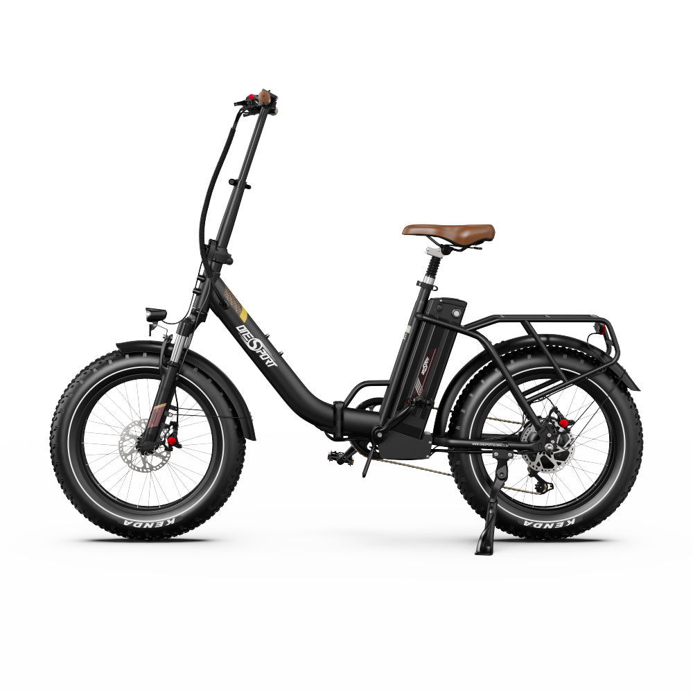 E-Bike ONESPORT OT16 MAX - Motor 500W Battery 48V18AH 20 Inch Wheels Disc Brake - Black