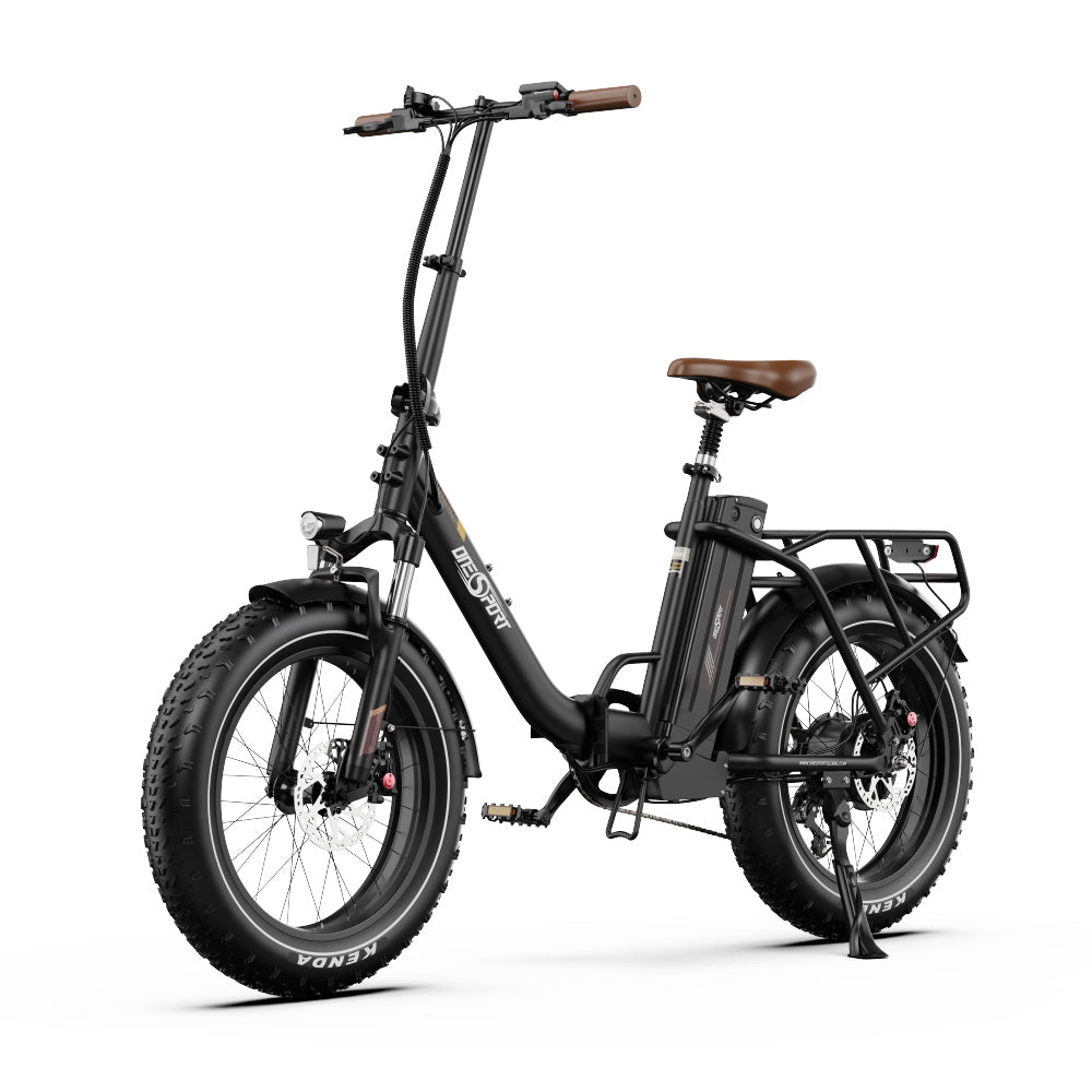 E-Bike ONESPORT OT16 MAX - Motor 500W Battery 48V18AH 20 Inch Wheels Disc Brake - Black
