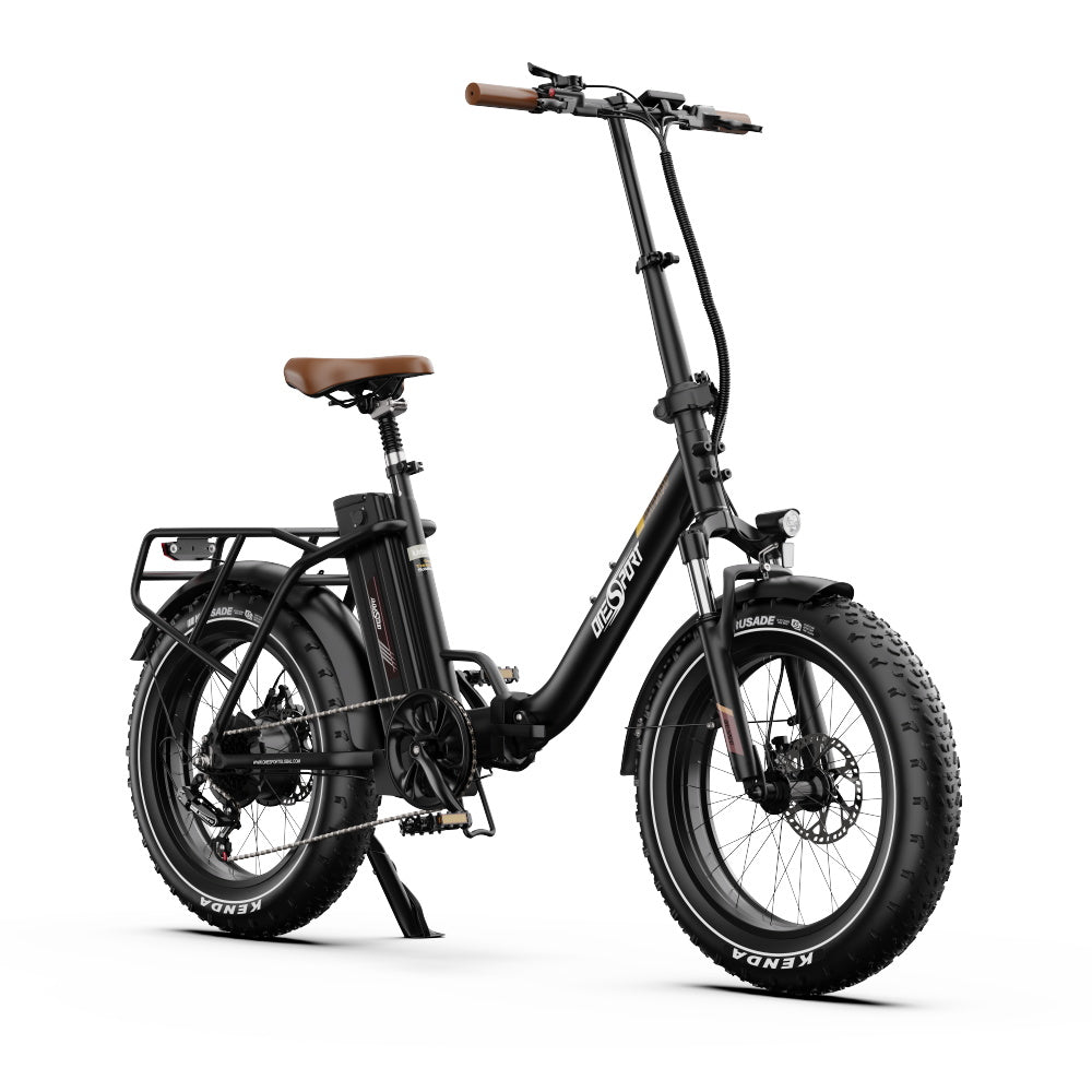 E-Bike ONESPORT OT16 MAX - Motor 500W Battery 48V18AH 20 Inch Wheels Disc Brake - Black