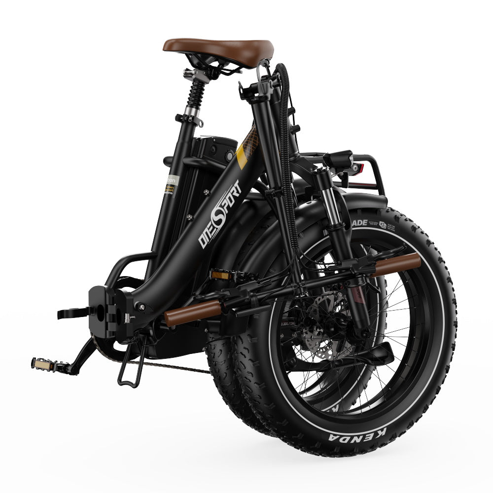 E-Bike ONESPORT OT16 MAX - Motor 500W Battery 48V18AH 20 Inch Wheels Disc Brake - Black