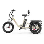 Electric Tricycle ONESPORT OT30 PRO - 500W Motor 48V18AH Battery 20 Inch Wheels Disc Brake – Beige