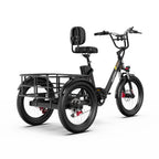 Electric Tricycle ONESPORT OT30 PRO - 500W Motor 48V18AH Battery 20 Inch Wheels Disc Brake - Black