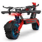 Rotes E-Bike 1000W 52V20Ah 43 Meilen Dualfederung