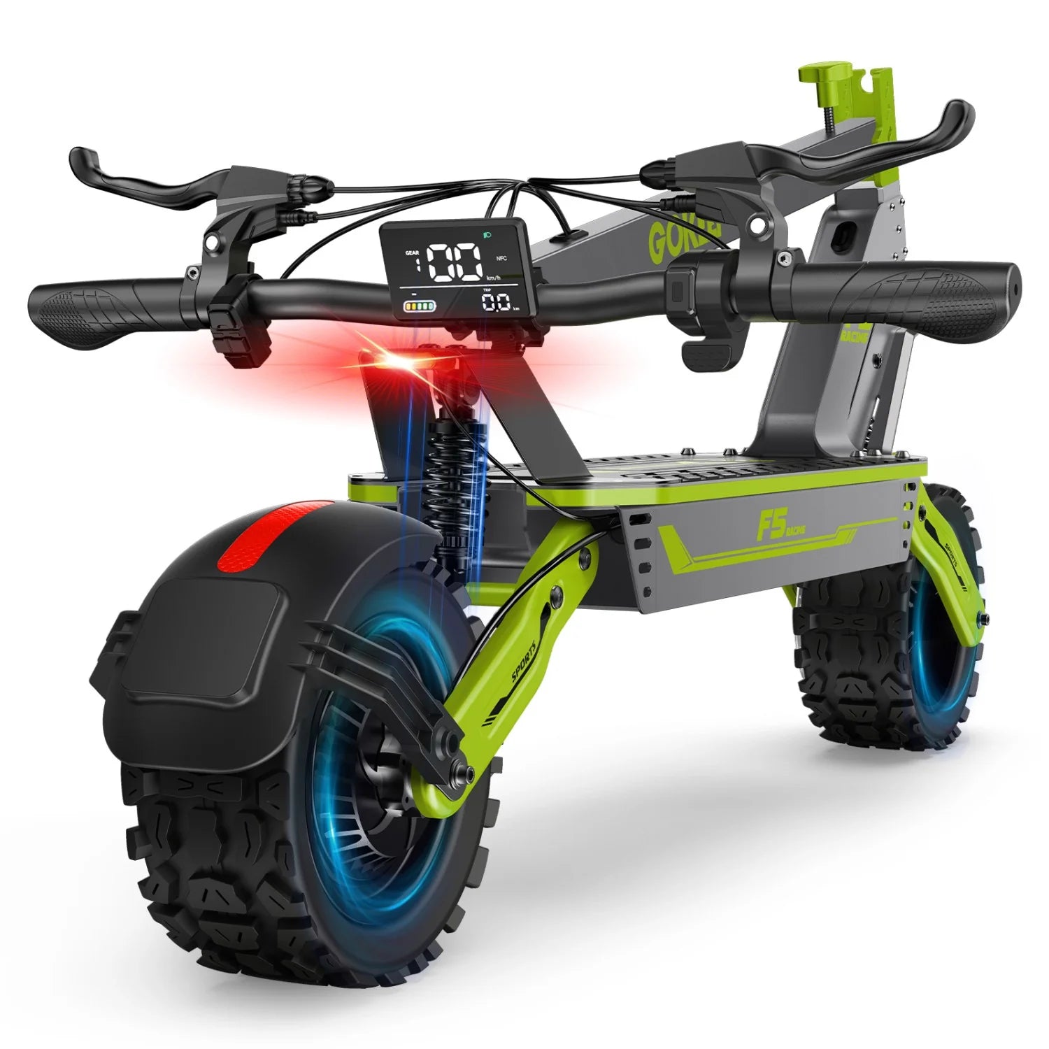 Green E-Bike 1000W 52V20Ah 43 Miles Dual Suspension