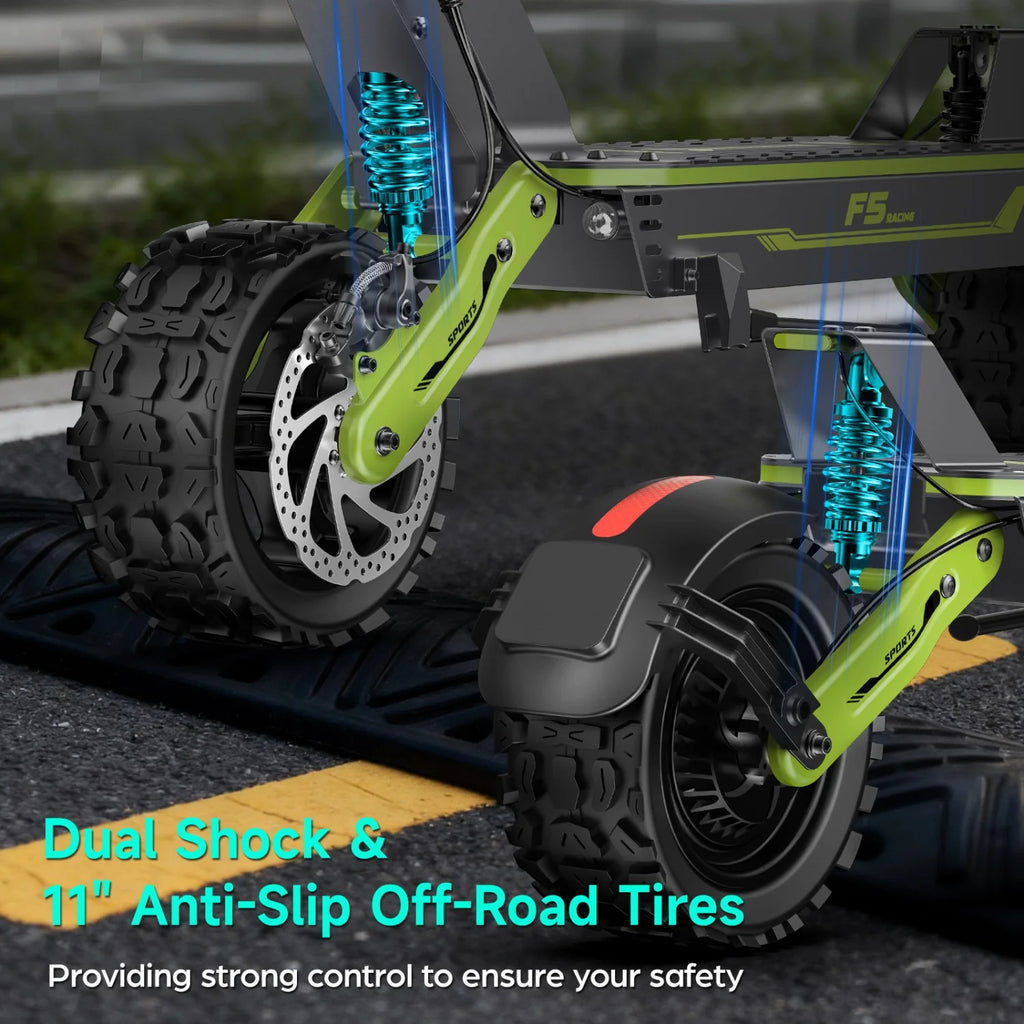 Green E-Bike 1000W 52V20Ah 43 Miles Dual Suspension