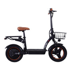 GELEIPU C14 Elektroroller - 500W 48V17.5Ah 14 Zoll E-Scooter mit mechanischer Scheibenbremse Eisenrahmen - Schwarz