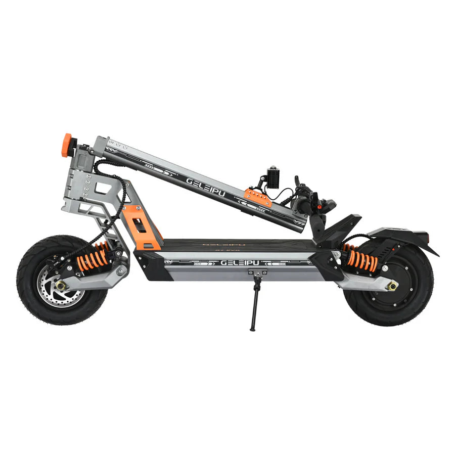 Trottinette électrique GELEIPU GT EVO - Moteur 1600W*2 Batterie 60V36AH Pneus 11 pouces - Gris