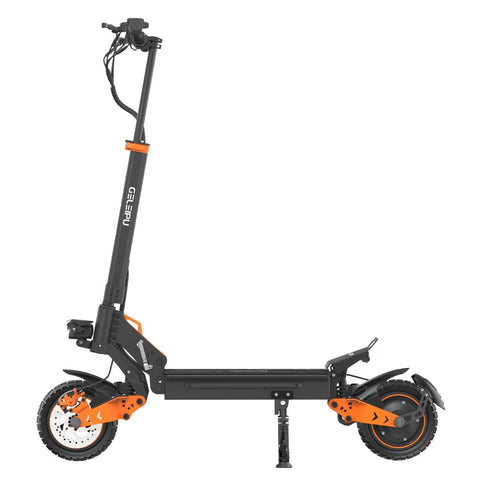 GELEIPU Z1 PRO Elektroroller - Motor 2400W Akku 52V20AH E-Scooter mit 10 Zoll Reifen und Scheibenbremse - Schwarz