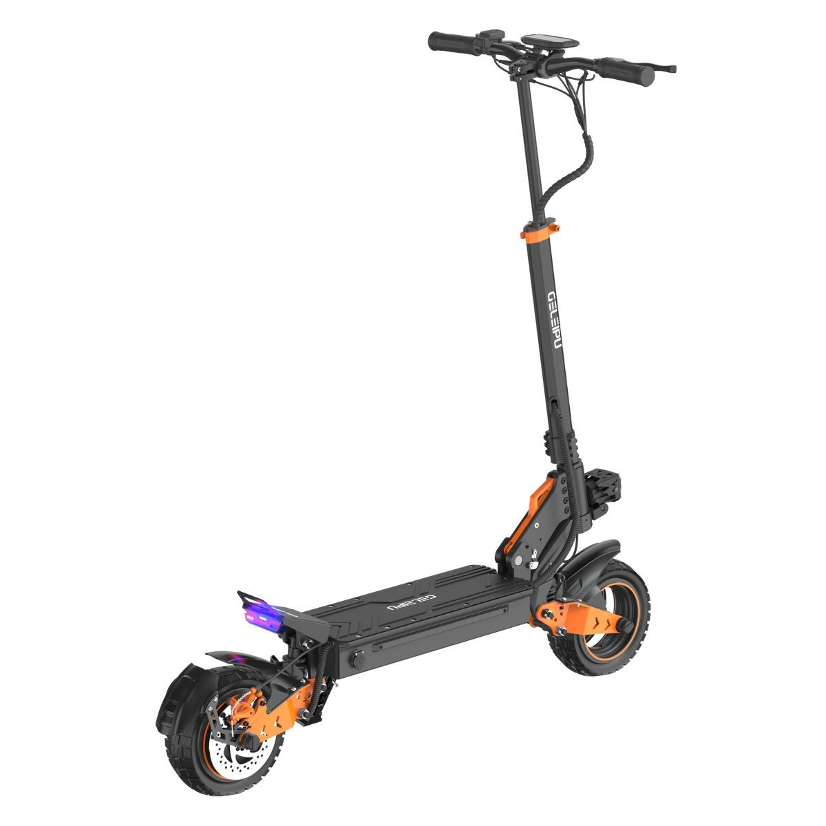 GELEIPU Z1 PRO Electric Scooter - 2400W Motor 52V20AH Battery E-Scooter with 10 Inch Tires and Disc Brake - Black