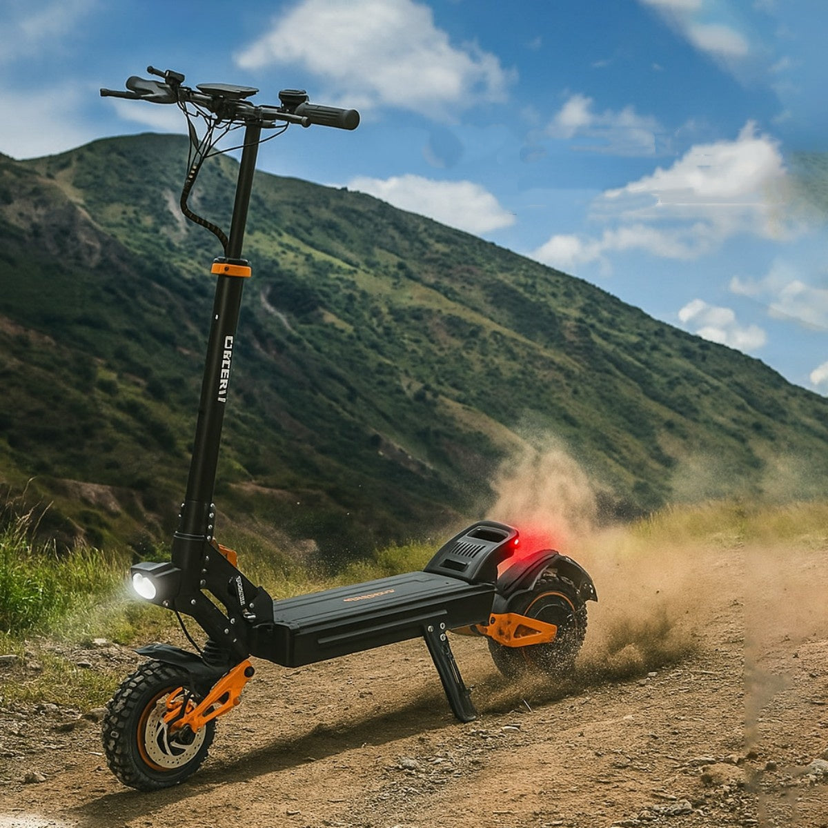 GELEIPU Z1 PRO Electric Scooter - 2400W Motor 52V20AH Battery E-Scooter with 10 Inch Tires and Disc Brake - Black