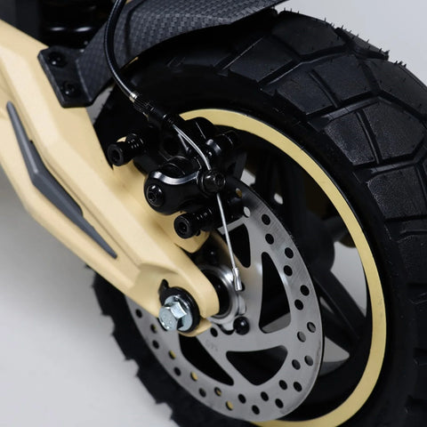 E-Scooter klappbar Honey whale G2 PRO - 900W Motor 54.6V16Ah Akku 6,5 Zoll Reifen Beleuchtung und Scheibenbremse - Gelb