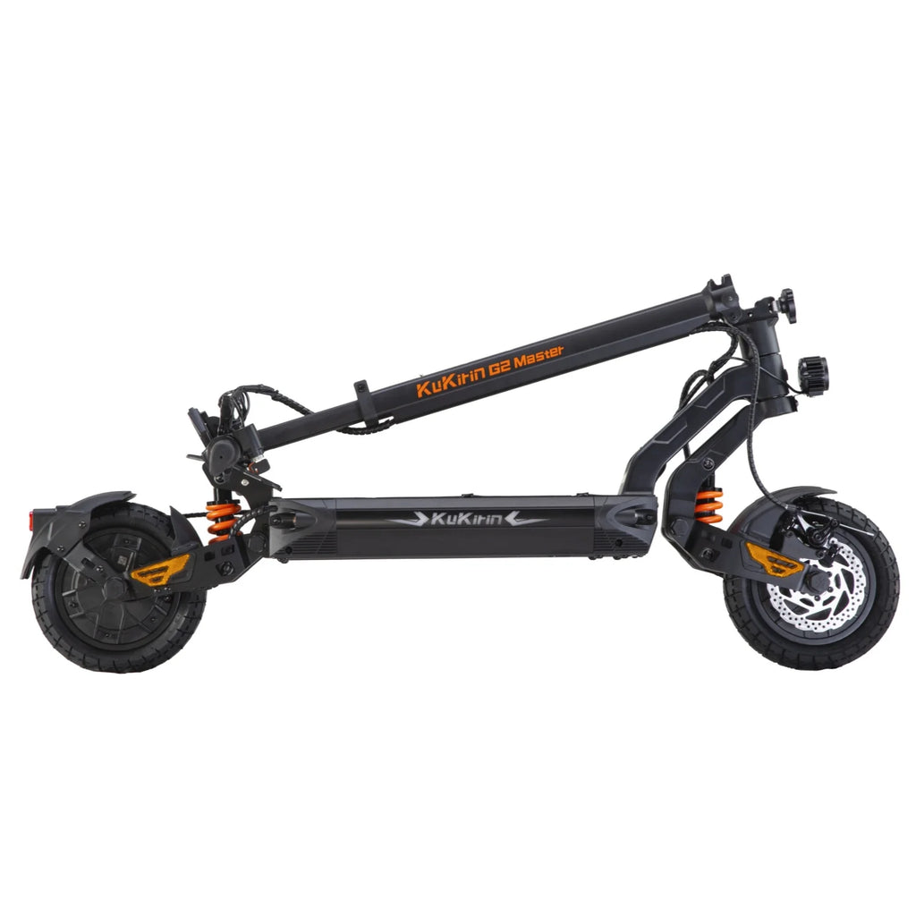 KuKirin G2 Master Electric Scooter 2025 - 1000W*2 Motor 52V20.8Ah Battery 10-inch Tires Hydraulic Suspension with Dual Motor - Black