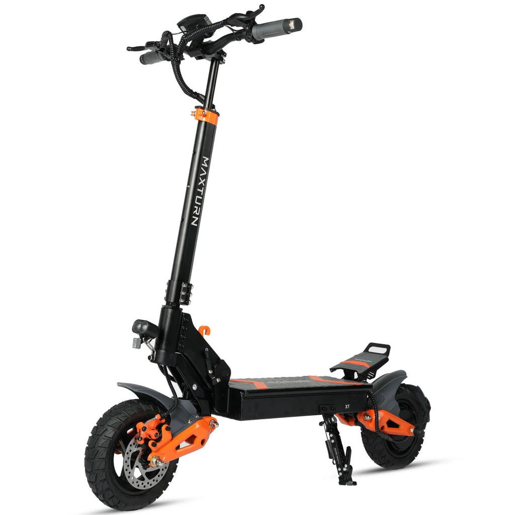 MAXTURN X1 Ultra - Moteur double 1100W 48V20.8Ah Trottinette électrique 10'' Cadre en aluminium - Noir