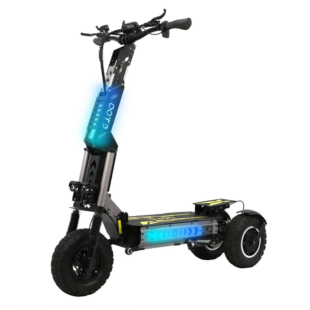 OOTD T30 Elektroroller - Doppelmotor 1600W 60V31.2Ah 13'' E-Scooter Ölbremsen Eisenrahmen - Schwarz