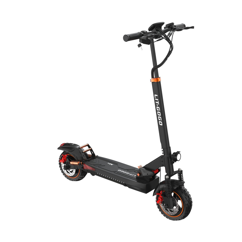 SUMEIDE LIT-M4 Elektroroller - 800W Motor, 48V13AH Batterie, Scheibenbremsen, Klappbares Design - Orange