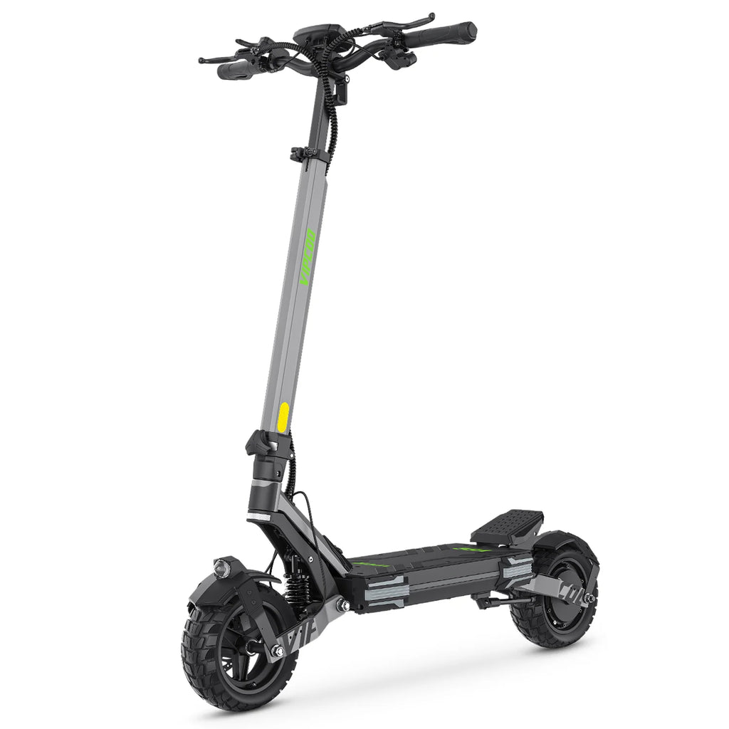 Trottinette électrique VIPCOO VC-VS6 - Moteur 1000W Batterie 48V18.2Ah Pneus 10" Pliable Frein à disque mécanique - Gris
