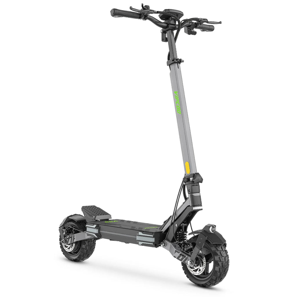 Trottinette électrique VIPCOO VC-VS6 - Moteur 1000W Batterie 48V18.2Ah Pneus 10" Pliable Frein à disque mécanique - Gris