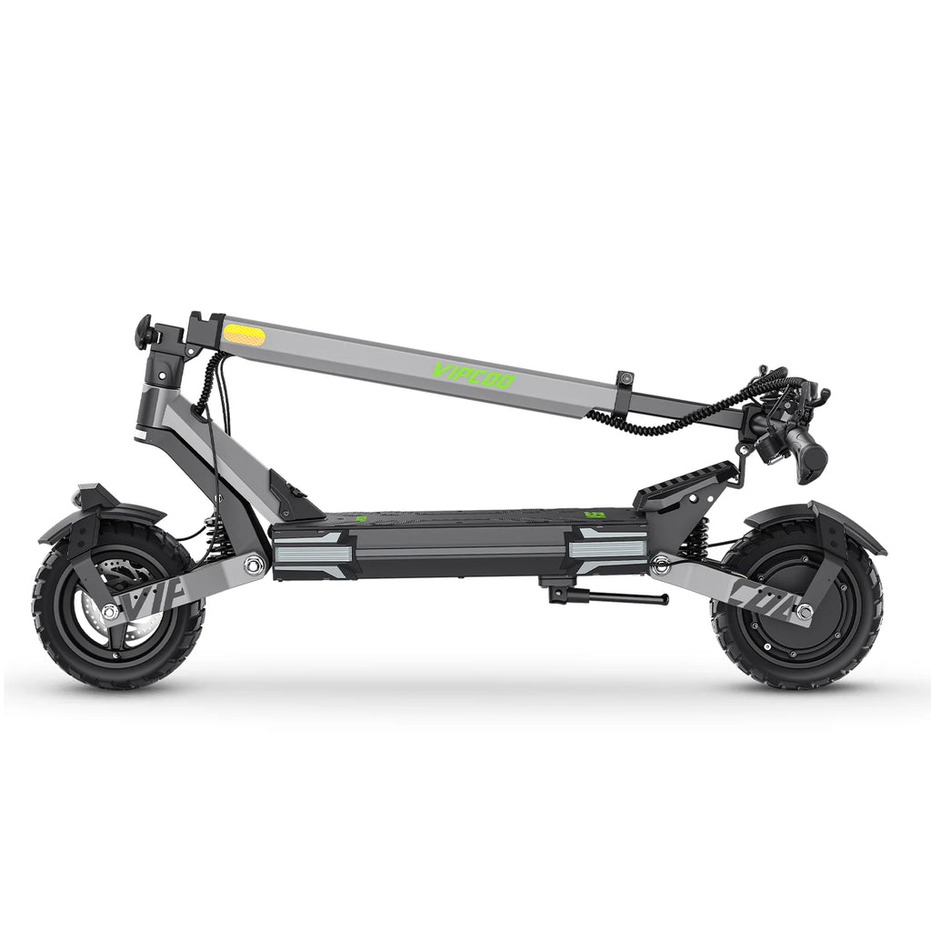 Trottinette électrique VIPCOO VC-VS6 - Moteur 1000W Batterie 48V18.2Ah Pneus 10" Pliable Frein à disque mécanique - Gris