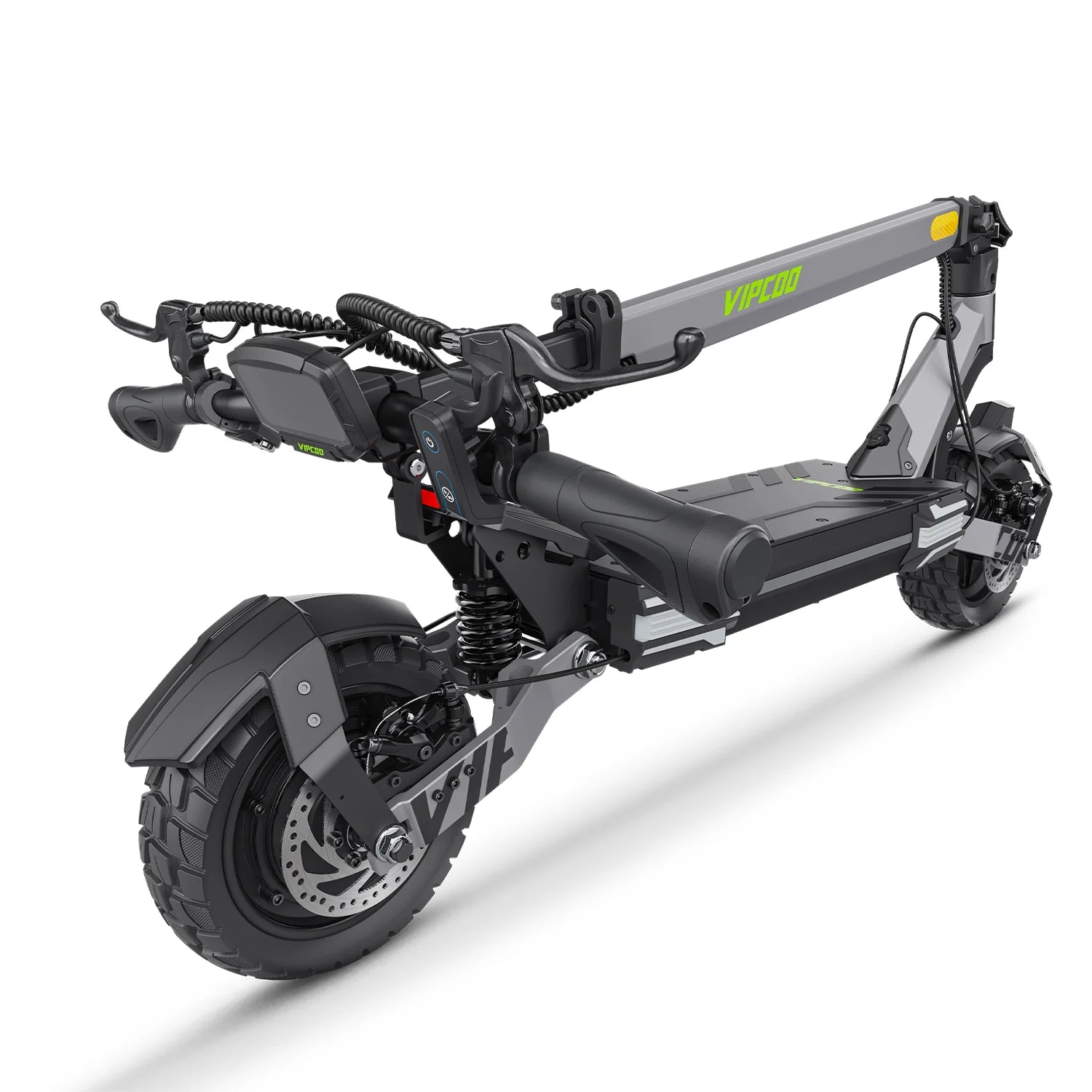 Trottinette électrique VIPCOO VC-VS6 - Moteur 1000W Batterie 48V18.2Ah Pneus 10" Pliable Frein à disque mécanique - Gris