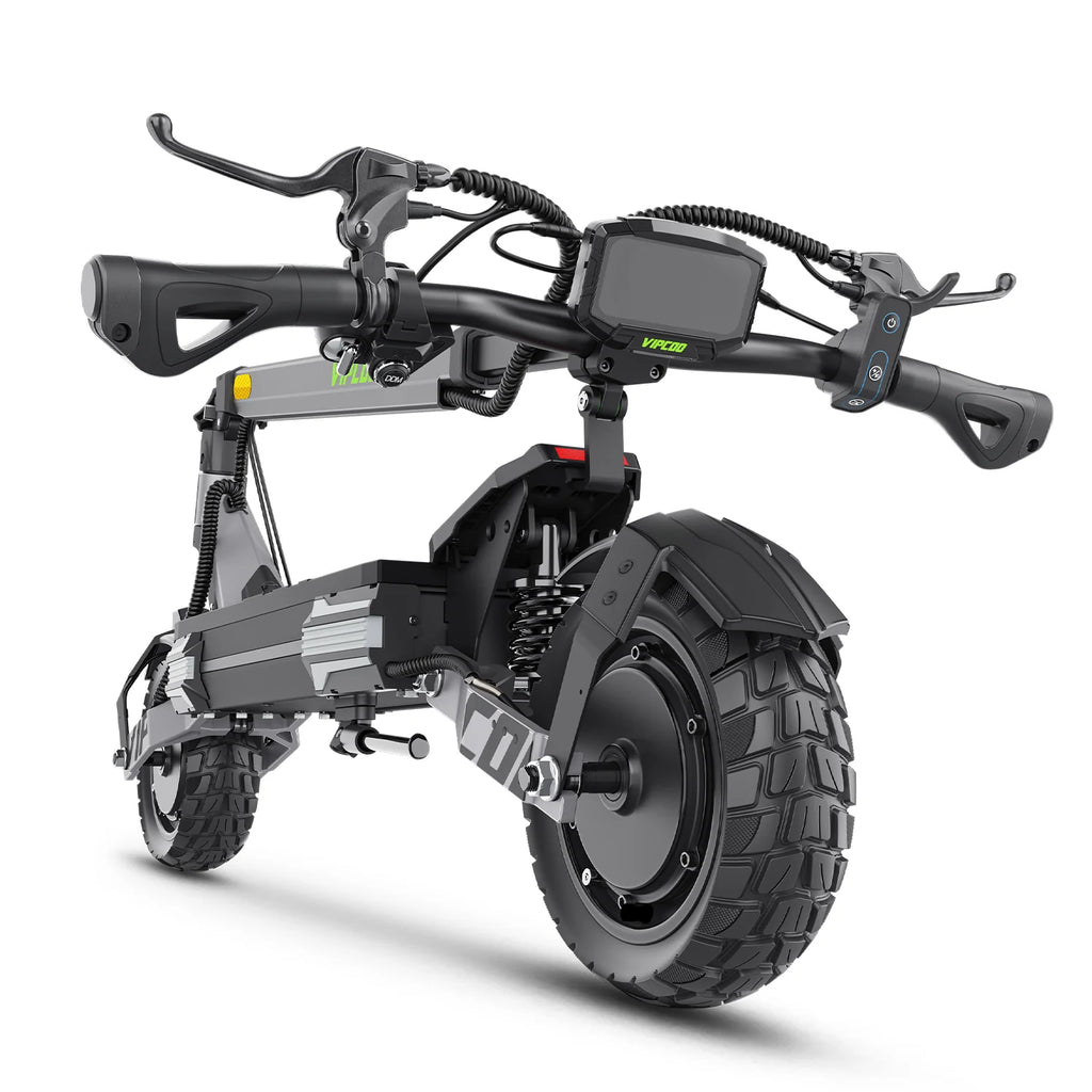 VIPCOO VC-VS6 PRO Electric Scooter - 2400W Motor 52V20.8Ah Battery 10" Tires Foldable Mechanical Disc Brake - Grey