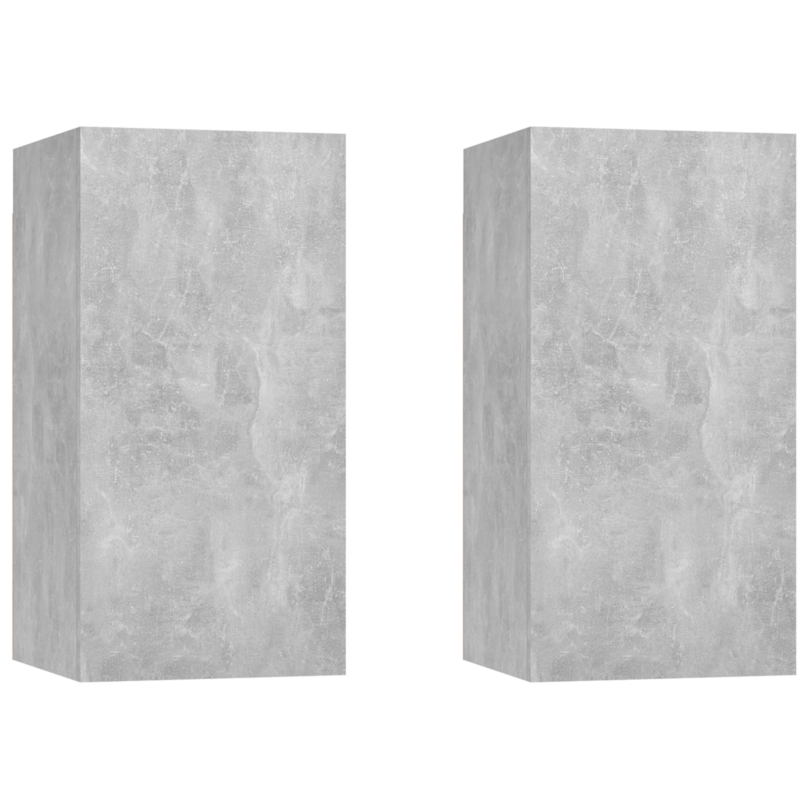 vidaXL | Wand TV Schrank | 2 pcs Betongrau 30,5 x 30 x 60 cm Holzwerkstoff