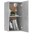 vidaXL | Wand TV Schrank | 2 pcs Betongrau 30,5 x 30 x 60 cm Holzwerkstoff